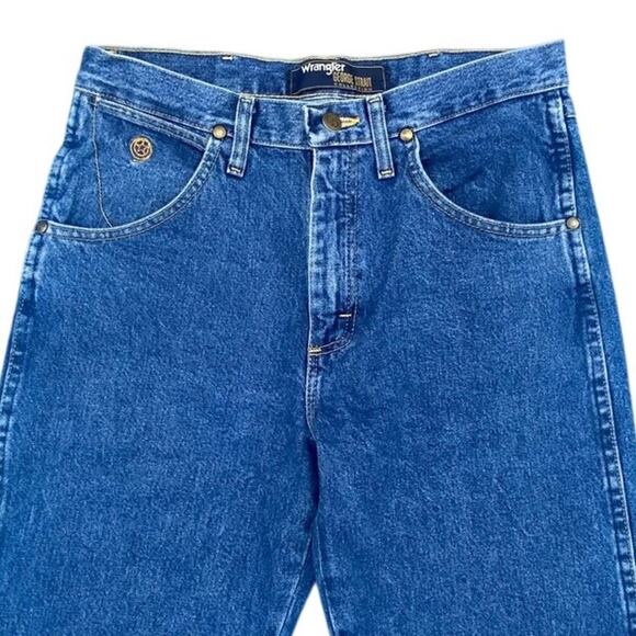 Wrangler George Strait Collection Jeans Men’s 29x34 Blue Straight Leg Denim - Picture 2 of 7